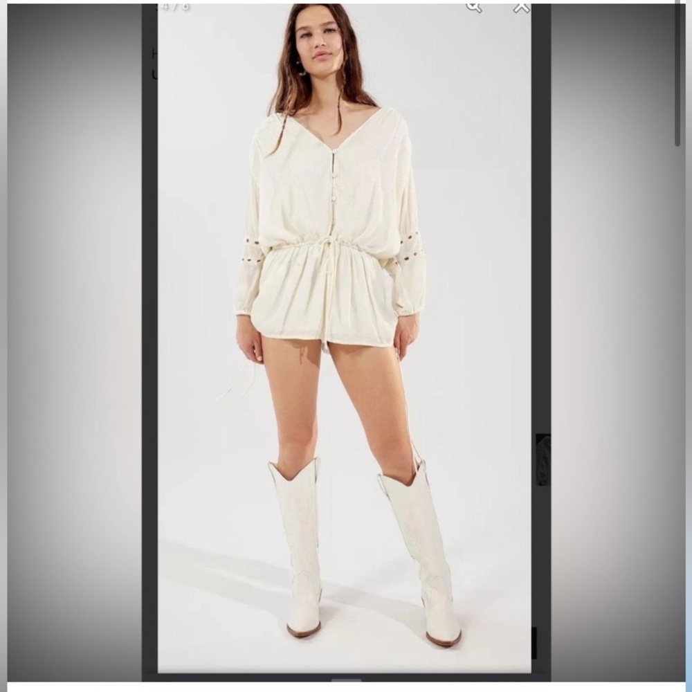 Urban Outfitters Junie Long Sleeve Romper
